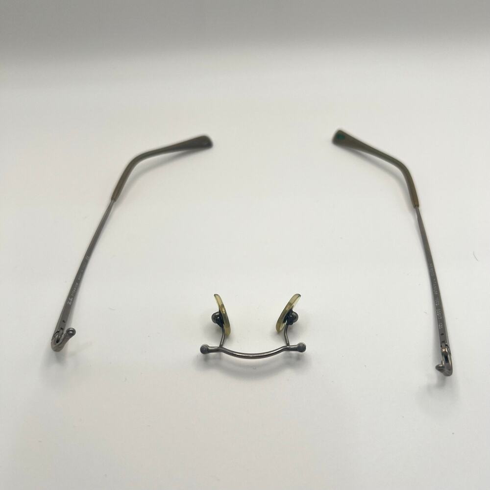 Ray-Ban RB8502 Titanium 1003 Eyeglasses Silver Frames Only Flex Hinge 50-17-135